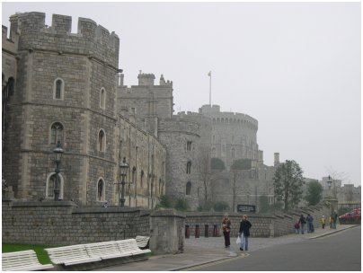 View of Windsor Castle Harry's client took as they arrived well before the bus tours